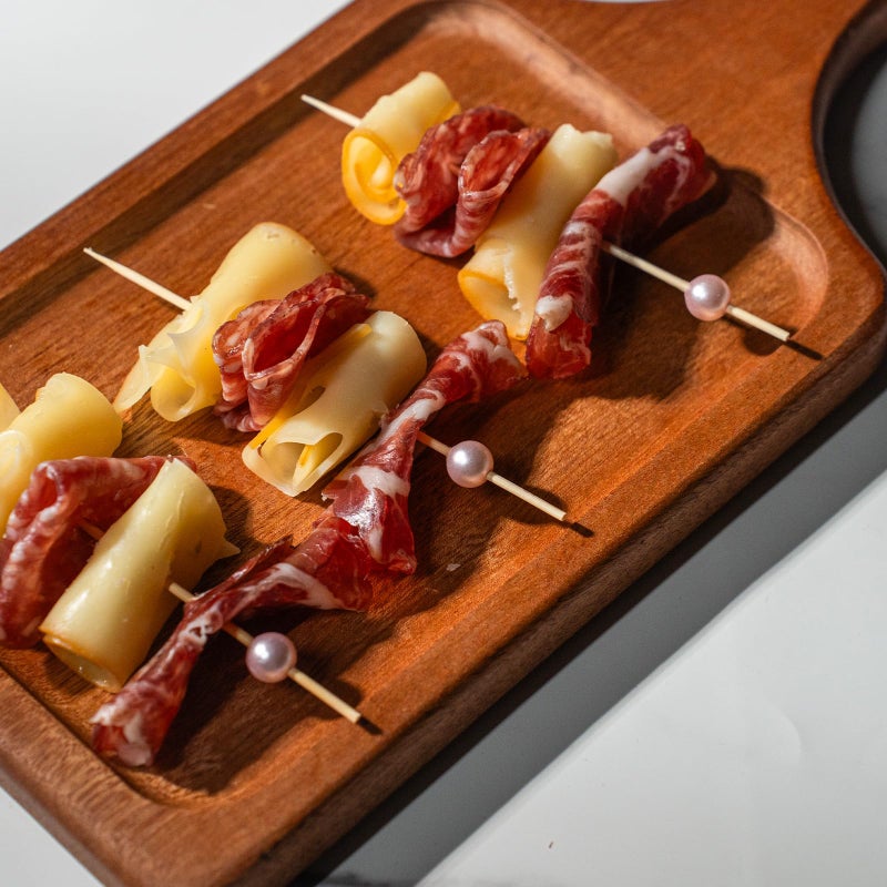 PuTwo Toothpicks for Cocktail Appetizers Fruits Dessert, 100 Count, Pink Pearls - Image 5